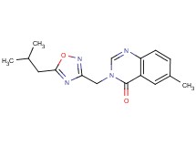 3-[(5-isobutyl-1,2,4-oxadiazol-3-yl)methyl]-6-methylquinazolin-4(3H)-one
