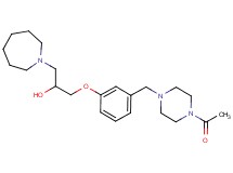 1-{3-[(4-acetyl-1-piperazinyl)methyl]phenoxy}-3-(1-azepanyl)-2-propanol