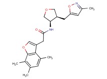 N-{(3R*,4S*)-4-[(3-methylisoxazol-5-yl)methyl]tetrahydrofuran-3-yl}-2-(4,6,7-trimethyl-1-benzofuran-3-yl)acetamide