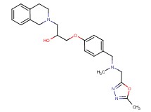 1-(3,4-dihydro-2(1H)-isoquinolinyl)-3-[4-({methyl[(5-methyl-1,3,4-oxadiazol-2-yl)methyl]amino}methyl)phenoxy]-2-propanol