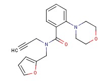 N-(2-furylmethyl)-2-morpholin-4-yl-N-prop-2-yn-1-ylbenzamide
