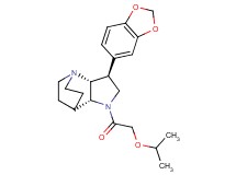 (2R*,3S*,6R*)-3-(1,3-benzodioxol-5-yl)-5-(isopropoxyacetyl)-1,5-diazatricyclo[5.2.2.0~2,6~]undecane