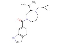 6-{[4-(cyclopropylmethyl)-3-isopropyl-1,4-diazepan-1-yl]carbonyl}-1H-indole