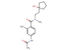 4-(acetylamino)-N-[2-(1-hydroxycyclopentyl)ethyl]-N,2-dimethylbenzamide