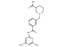 1-(3-{[(4,6-dimethylpyridin-2-yl)amino]carbonyl}benzyl)piperidine-3-carboxamide