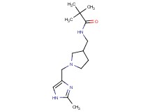 2,2-dimethyl-N-({1-[(2-methyl-1H-imidazol-4-yl)methyl]pyrrolidin-3-yl}methyl)propanamide