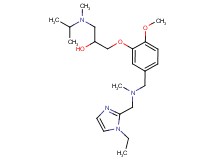 1-(5-{[[(1-ethyl-1H-imidazol-2-yl)methyl](methyl)amino]methyl}-2-methoxyphenoxy)-3-[isopropyl(methyl)amino]-2-propanol