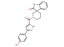 1'-{[3-(4-hydroxyphenyl)-1H-pyrazol-5-yl]carbonyl}spiro[indole-3,3'-piperidin]-2(1H)-one