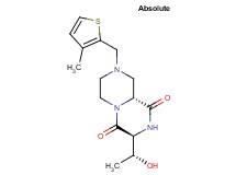 (3S,9aR)-3-[(1R)-1-hydroxyethyl]-8-[(3-methyl-2-thienyl)methyl]tetrahydro-2H-pyrazino[1,2-a]pyrazine-1,4(3H,6H)-dione