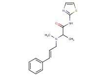 2-{methyl[(2E)-3-phenylprop-2-en-1-yl]amino}-N-1,3-thiazol-2-ylpropanamide