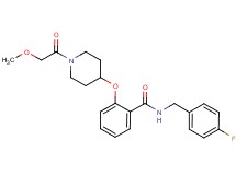 N-(4-fluorobenzyl)-2-{[1-(methoxyacetyl)-4-piperidinyl]oxy}benzamide