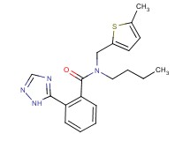 N-butyl-N-[(5-methyl-2-thienyl)methyl]-2-(1H-1,2,4-triazol-5-yl)benzamide