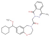 2-{2-[7-[cyclohexyl(methoxy)methyl]-2,3-dihydro-1,4-benzoxazepin-4(5H)-yl]-2-oxoethyl}-4-methyl-1(2H)-phthalazinone