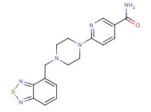6-[4-(2,1,3-benzothiadiazol-4-ylmethyl)piperazin-1-yl]nicotinamide