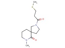 7-methyl-2-[3-(methylthio)propanoyl]-2,7-diazaspiro[4.5]decan-6-one