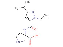 3-{[(1-ethyl-3-isopropyl-1H-pyrazol-5-yl)carbonyl]amino}-3-pyrrolidinecarboxylic acid hydrochloride