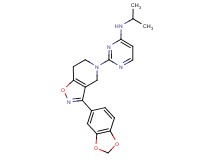 2-[3-(1,3-benzodioxol-5-yl)-6,7-dihydroisoxazolo[4,5-c]pyridin-5(4H)-yl]-N-isopropylpyrimidin-4-amine