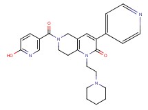 6-[(6-hydroxy-3-pyridinyl)carbonyl]-1-[2-(1-piperidinyl)ethyl]-3-(4-pyridinyl)-5,6,7,8-tetrahydro-1,6-naphthyridin-2(1H)-one