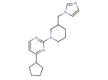 4-cyclopentyl-2-[3-(1H-imidazol-1-ylmethyl)-1-piperidinyl]pyrimidine