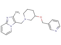 2-methyl-3-{[3-(3-pyridinylmethoxy)-1-piperidinyl]methyl}imidazo[1,2-a]pyridine bis(trifluoroacetate)