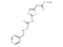 methyl [2-({[(pyridin-4-ylmethyl)amino]acetyl}amino)-1,3-thiazol-5-yl]acetate