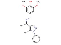 2,6-dimethoxy-4-({[1-(5-methyl-1-phenyl-1H-pyrazol-4-yl)ethyl]amino}methyl)phenol