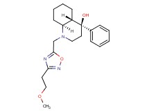(4S*,4aS*,8aS*)-1-{[3-(2-methoxyethyl)-1,2,4-oxadiazol-5-yl]methyl}-4-phenyldecahydro-4-quinolinol