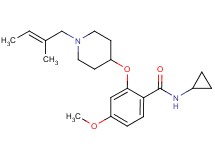 N-cyclopropyl-4-methoxy-2-({1-[(2E)-2-methyl-2-buten-1-yl]-4-piperidinyl}oxy)benzamide
