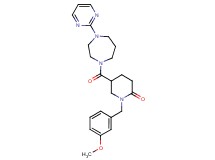 1-(3-methoxybenzyl)-5-{[4-(2-pyrimidinyl)-1,4-diazepan-1-yl]carbonyl}-2-piperidinone