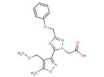 [5-[4-(methoxymethyl)-5-methylisoxazol-3-yl]-3-(phenoxymethyl)-1H-1,2,4-triazol-1-yl]acetic acid