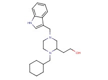2-[1-(cyclohexylmethyl)-4-(1H-indol-3-ylmethyl)-2-piperazinyl]ethanol
