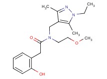N-[(1-ethyl-3,5-dimethyl-1H-pyrazol-4-yl)methyl]-2-(2-hydroxyphenyl)-N-(2-methoxyethyl)acetamide