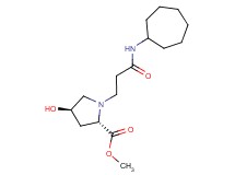 methyl (2S*,4R*)-1-[3-(cycloheptylamino)-3-oxopropyl]-4-hydroxypyrrolidine-2-carboxylate
