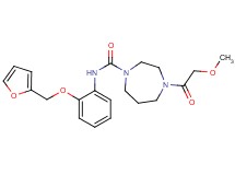 N-[2-(2-furylmethoxy)phenyl]-4-(methoxyacetyl)-1,4-diazepane-1-carboxamide