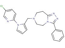7-{[1-(5-chloro-2-pyridinyl)-1H-pyrrol-2-yl]methyl}-3-phenyl-6,7,8,9-tetrahydro-5H-[1,2,4]triazolo[4,3-d][1,4]diazepine