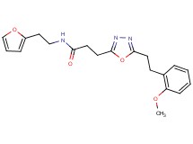 N-[2-(2-furyl)ethyl]-3-{5-[2-(2-methoxyphenyl)ethyl]-1,3,4-oxadiazol-2-yl}propanamide