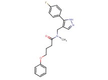 N-{[5-(4-fluorophenyl)-1H-pyrazol-4-yl]methyl}-N-methyl-4-phenoxybutanamide