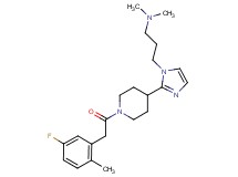 3-(2-{1-[(5-fluoro-2-methylphenyl)acetyl]piperidin-4-yl}-1H-imidazol-1-yl)-N,N-dimethylpropan-1-amine