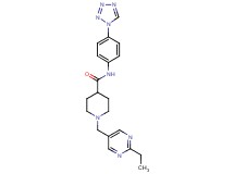 1-[(2-ethyl-5-pyrimidinyl)methyl]-N-[4-(1H-tetrazol-1-yl)phenyl]-4-piperidinecarboxamide