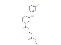 methyl 5-{3-[(3,4-difluorophenyl)amino]-1-piperidinyl}-5-oxopentanoate