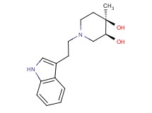 (3S*,4R*)-1-[2-(1H-indol-3-yl)ethyl]-4-methylpiperidine-3,4-diol