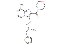 N-{[8-methyl-2-(4-morpholinylcarbonyl)imidazo[1,2-a]pyridin-3-yl]methyl}-1-(2-thienyl)-2-propanamine