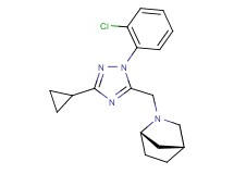 (1S*,4R*)-2-{[1-(2-chlorophenyl)-3-cyclopropyl-1H-1,2,4-triazol-5-yl]methyl}-2-azabicyclo[2.2.1]heptane