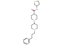 1'-(3-phenylpropyl)-N-(tetrahydro-3-thienyl)-1,4'-bipiperidine-4-carboxamide