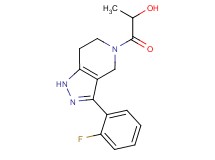1-[3-(2-fluorophenyl)-1,4,6,7-tetrahydro-5H-pyrazolo[4,3-c]pyridin-5-yl]-1-oxopropan-2-ol