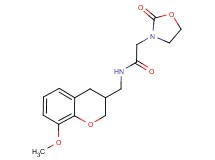 N-[(8-methoxy-3,4-dihydro-2H-chromen-3-yl)methyl]-2-(2-oxo-1,3-oxazolidin-3-yl)acetamide