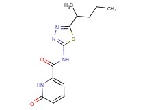 N-[5-(1-methylbutyl)-1,3,4-thiadiazol-2-yl]-6-oxo-1,6-dihydropyridine-2-carboxamide