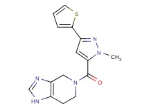5-{[1-methyl-3-(2-thienyl)-1H-pyrazol-5-yl]carbonyl}-4,5,6,7-tetrahydro-1H-imidazo[4,5-c]pyridine