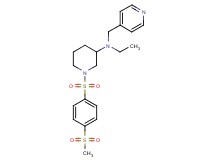 N-ethyl-1-{[4-(methylsulfonyl)phenyl]sulfonyl}-N-(4-pyridinylmethyl)-3-piperidinamine