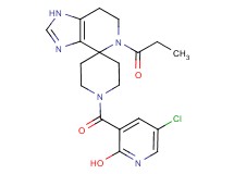 5-chloro-3-[(5-propionyl-1,5,6,7-tetrahydro-1'H-spiro[imidazo[4,5-c]pyridine-4,4'-piperidin]-1'-yl)carbonyl]-2-pyridinol